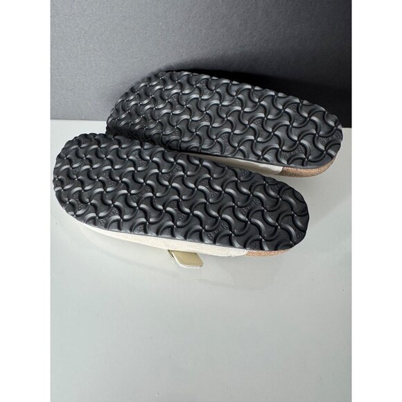 New Birkenstock Suede Boston Shearling Clogs Size 40 US 9 Antique White - Picture 7 of 7